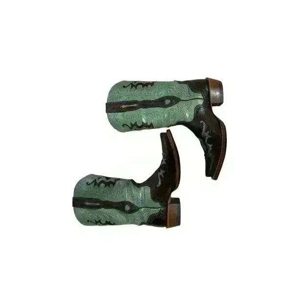 Ariat Women's Rienda Performance Boot 10009552 Brown/Teal Size 6.5 - Picture 4 of 11